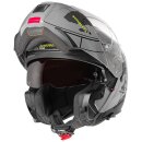 Schuberth C5 Globe Motorrad Klapphelm grau neongelb