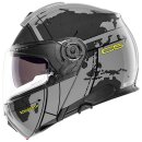 Schuberth C5 Globe Motorrad Klapphelm grau neongelb