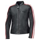 Held Brixham Motorrad Leder-Jacke Vintage schwarz rot