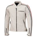 Held Brixham Motorrad Leder-Jacke Vintage grau rot