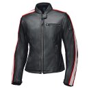 Held Brixham Damen Motorrad-Jacke Vintage schwarz rot