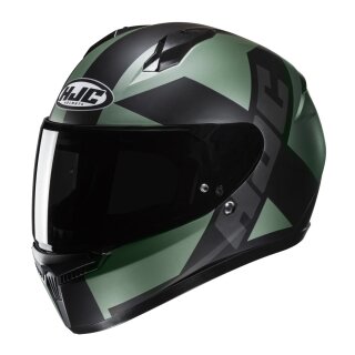 HJC C10 Tez Integralhelm MC4SF matt grün schwarz