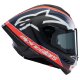 Alpinestars Supertech R10 Team Carbon-Helm mattschwarz neonrot blau