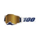 100% Armega Solis weiß blau Crossbrille gold...