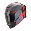 Scorpion Exo-R1 Evo Carbon Air Rally Helm schwarz rot