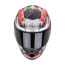 Scorpion Exo-R1 Evo Air Zaccone Replica Helm silber schwarz rot