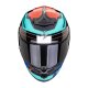 Scorpion Exo-R1 Evo Air Blaze Helm schwarz blau rot