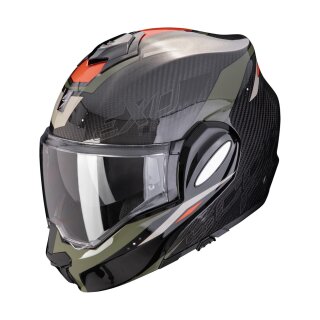 Scorpion Exo-Tech Evo Carbon Rover Klapphelm schwarz grün