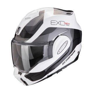 Scorpion Exo-Tech Evo Pro Commuta Klapphelm weiß silber