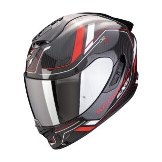 Scorpion Exo-1400 Evo II Carbon Air Mirage Helm schwarz rot weiß