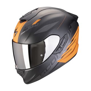 Scorpion Exo-1400 Evo II Air Luma Helm mattschwarz orange