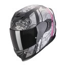Scorpion Exo-520 Evo Air Fasta Helm mattschwarz silber pink