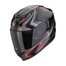 Scorpion Exo-520 Evo Air Terra Helm schwarz silber rot