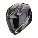 Scorpion Exo-520 Evo Air Terra Helm schwarz silber neongelb