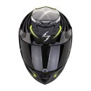 Scorpion Exo-520 Evo Air Terra Helm schwarz silber neongelb