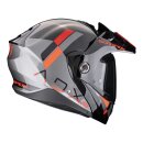 Scorpion ADX-2 Galane Enduro-Helm silber schwarz rot