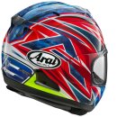 Arai RX-7V Evo Ogura 2023 Replica Helm blau neonrot