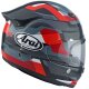 Arai Quantic Abstract Integralhelm rot grau schwarz