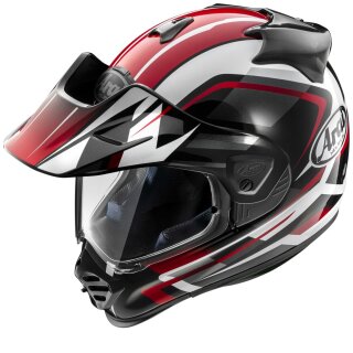 Arai Tour-X5 Discovery Endurohelm rot weiß schwarz