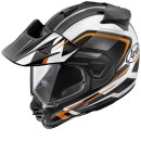 Arai Tour-X5 Discovery Endurohelm orange weiß grau