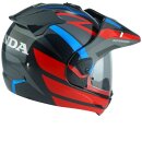 Arai Tour-X5 Africa Twin Honda Endurohelm rot blau grau