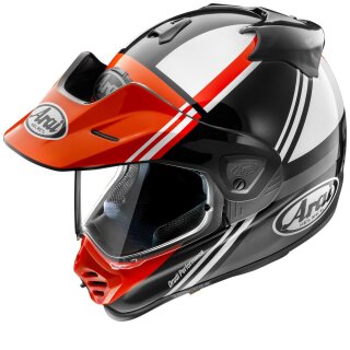 Arai Tour-X5 Cosmic Endurohelm rot schwarz weiß