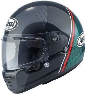 Arai Concept-XE Temu Retro-Helm grün schwarz grau