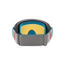 Oakley O-Frame® 2.0 Pro MX TLD Stripes grau Crossbrille Fire Iridium verspiegelt