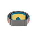 Oakley O-Frame® 2.0 Pro MX TLD Stripes grau Crossbrille Fire Iridium verspiegelt