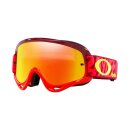 Oakley O-Frame® MX TLD Painted Red Crossbrille Fire Iridium verspiegelt