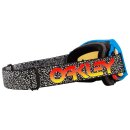 Oakley Airbrake® MX Heritage blau Crackle Crossbrille rot verspiegelt