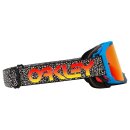 Oakley Airbrake® MX Heritage blau Crackle Crossbrille rot verspiegelt