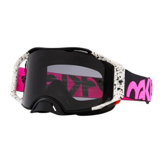 Oakley Airbrake® MX Heritage schwarz pink Splatter Crossbrille grau stark getönt