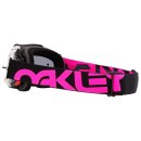 Oakley Airbrake® MX Heritage schwarz pink Splatter Crossbrille grau stark getönt