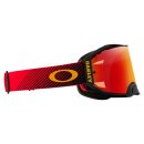 Oakley Airbrake® MX Heritage schwarz Flow Crossbrille Prizm rot verspiegelt