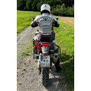 Stadler Transformer Motorrad-Jacke hellgrau grau weiß rot