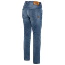 Rokker RT Tapered Slim Fit Motorrad-Jeans Light blau