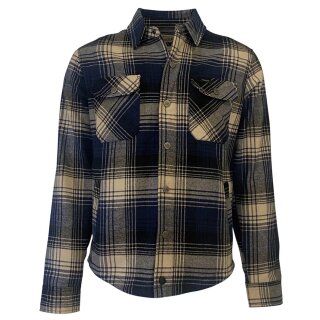 Rokker Houston Rider Shirt Motorrad-Hemd Navy blau