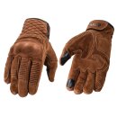 Rokker Tucson Rough Motorrad Leder-Handschuh braun