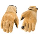 Rokker Tucson Rough Motorrad Leder-Handschuh beige