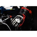 Knox Handroid MK5 Motorrad-Handschuh Leder schwarz rot