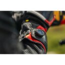 Knox Handroid MK5 Motorrad-Handschuh Leder schwarz rot