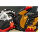 Knox Handroid MK5 Motorrad-Handschuh Leder schwarz rot