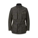 Belstaff Trialmaster Wax-Cotton Motorrad-Jacke grün