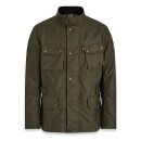 Belstaff Crosby Wax-Cotton Motorrad-Jacke Forest grün