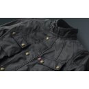 Belstaff Crosby Wax-Cotton Motorrad-Jacke schwarz