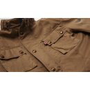 Belstaff Crosby Wax-Cotton Motorrad-Jacke Sand beige