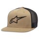Alpinestars Corp Trucker Kappe Sand beige schwarz