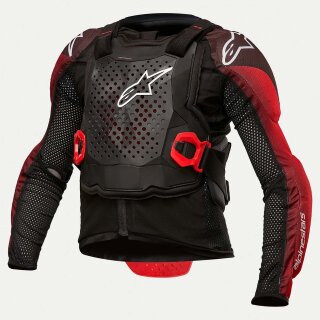Alpinestars Bionic Tech Youth Kinder Protektor-Jacke schwarz weiß rot