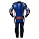 4SR Racing Blue AR Lederkombi 1-teiler Airbag Ready blau